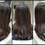 デジタルパーマで毛先ワンカールなミディアムヘア【Fさま】の髪 デジタルパーマで毛先ワンカールなミディアムヘア【Fさま】の髪