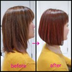 パステルピンクのボブヘアが素敵な【ソノエさん】の髪