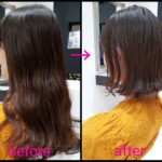ロングヘアーをバッサリ‼外はねヘアが素敵な【Tさん】の髪