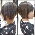 ブルーアッシュが素敵なグラデボブ【志穂さん】の髪
