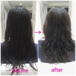 スーパーロングヘアーを”くびれウェーブ”に【愛ちゃん】の髪 スーパーロングヘアーを”くびれウェーブ”に【愛ちゃん】の髪