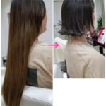ロングヘアーをバッサリ❗JDな【みのりさん】の髪