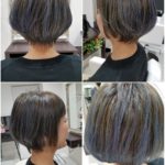 ブルーアッシュなショートボブヘア🎵【園枝さん】の髪 ブルーアッシュなショートボブヘア🎵【園枝さん】の髪