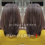 シークレットハイライトで作るグレージュカラー【airiさん】の髪